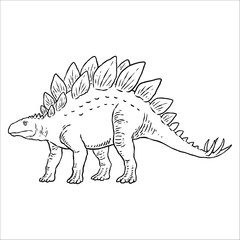 Dinosaur hand drawn vector illustration
