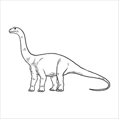 Dinosaur hand drawn vector illustration
