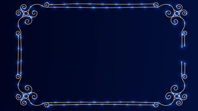 Golden Luxary Border Design Element