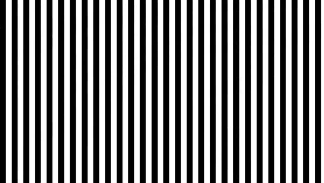 Seamless black and white vertical stripes pattern for backgrounds, textures, design elements and print, monochrome graphic design - transparent PNG