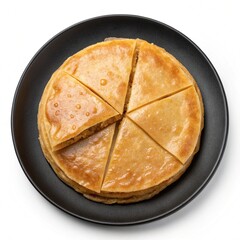 Top View of Perfectly Prepared Puran Poli, Extremely Perfect Looking Puran Poli on Plate &ndash; Top View