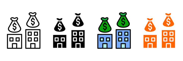 economic criticism Icon Set Multiple Style Collection. Capitalism Breakdown, Debt Crisis, Wealth Gap, Economic Inequality, Corporate Greed, Market Crash, Inflation Woes, Recession Effects, Banking Cor