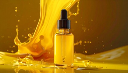 Naklejka premium A bottle of cosmetic serum