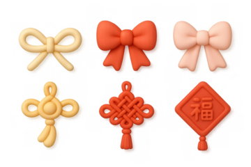 Elegant knot collection for decorative design and creative projects