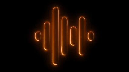 Sound wave icon, podcast player interface, audio waves rhythm isolated on black background. white line audio wave visualization voice record, line audio wave visualization transparent background,