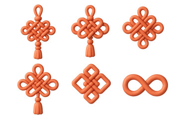 Elegant knot icon collection for decorative design and craft inspiration