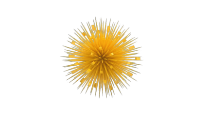 Spaghetti Explosion on White Background