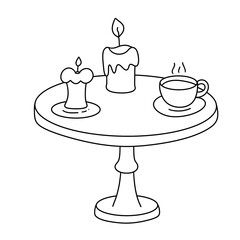 Kawaii Valentine Line Art Clipart Bundle, Cute Christmas Stamps PNG JPEG, 