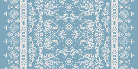 Seamless pattern background Geometric ethnic oriental ikat seamless pattern traditional Design for background, carpet, wallpaper, clothing, wrapping, Batik, fabric, illustration embroidery.