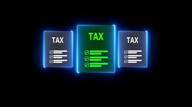 Tax and Vat concept. Government, state taxes concept. Bussinesman complete Individual income tax return form online for tax payment. Data analysis, financial research.