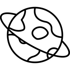 Saturn Planet Icon © Muhammad