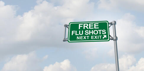 Rising Flu Crisis and winter virus infection spread as influenza and rapid spread of contagious and infectious lung disease as pneumonia or respiratory illness as a vaccine or vaccination campaigns.