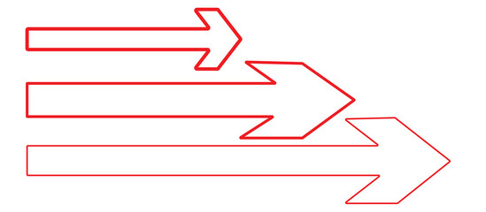 Red arrows pointing both ways. Both sided right left pointing arrow. Horizontal double-headed arrow. Dual sided red arrow vector. Arrows data transfer icon.