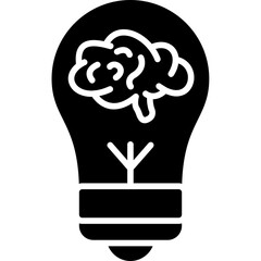Idea Lightbulb Symbol Icon