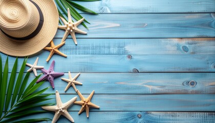 Blue Plank Summer Holiday Beach Accessories Banner