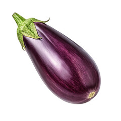 eggplants isolated on a white background