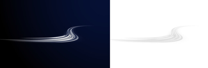Color swirl line road abstract night light streak speed.
