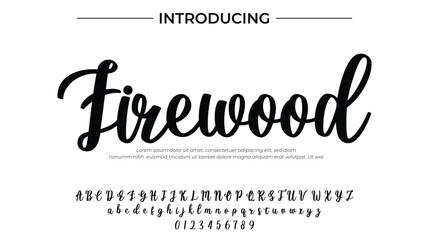 Firewood - Elegant Script Font for Smooth Handwritten Design and Creative Typography
