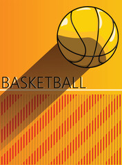 Basketball modern sports posters design. Vector illustration.