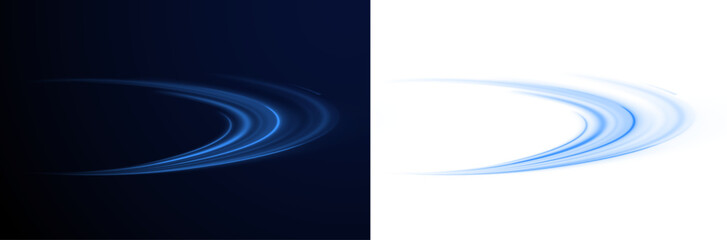 Motion streak blur line light dynamic futuristic highway city.  © Igor