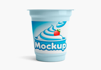 Yogurt Container Mockup