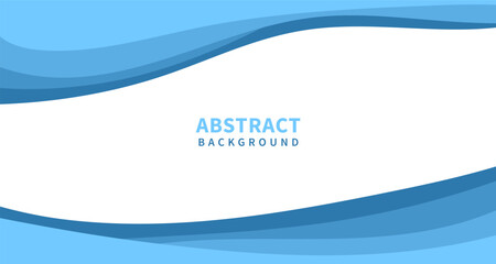 abstract wave fluid background with blue on white background. Dynamic shapes composition. Vector illustration.