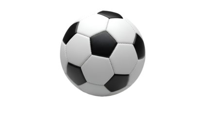 Professional soccer ball on black background for sports design