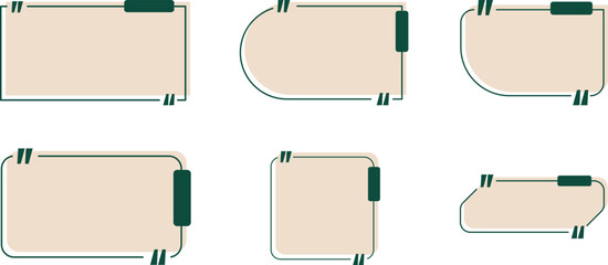 Collection of Minimalist Quote Text Boxes &ndash; Clean Modern Typography Frames