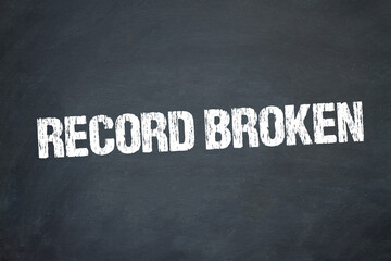 Obraz premium Record broken