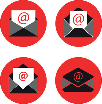 Email Envelope Icons Set