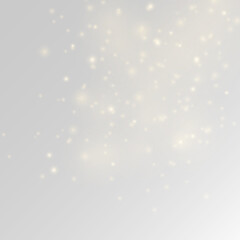Obraz premium Shimmering golden dust sparkles with glitter and sparks over soft bokeh and blur, glowing with radiant highlights, twinkle, and flare as light particles form festive Christmas and New Year shine. PNG 