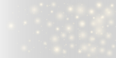 Golden dust sparkles with glitter, sparks, shimmer across blurred bokeh, glowing with radiant highlights, twinkle, flare floating light particles Christmas, New Year magic. PNG illustration.