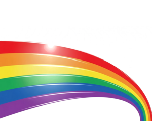 Abstract rainbow background featuring a colorful spectrum of vector wave lines and bright curved patterns for a creative art wallpaper design