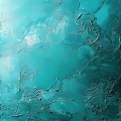 Texture and patterns combine in a mixed media piece focused on blue and green shades with depth and layers