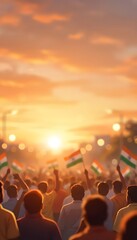 Republic Day of India Celebration Background.