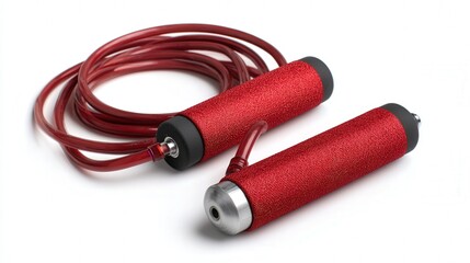 Jump rope adjustable isolated on white background