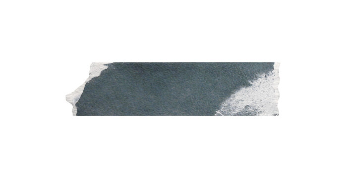Paper washi tape PNG sticker, ripped paper with texture on a transparent background, Adhesive paper tape isolated on a white background.