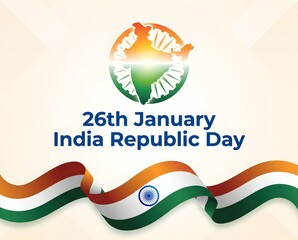 Happy Republic Day Background Design Template