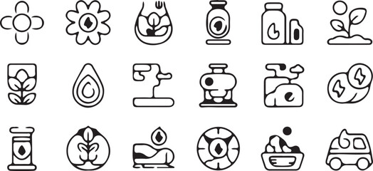 Medical & Healthcare Line Icons &ndash; Doctor, Equipment & Treatment Symbols.