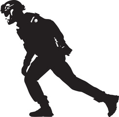 SPECIAL MISSION COPS WITH COVERING POSE SILHOUETTE