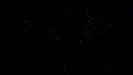 Perfect fire particles embers sparks on black background . Texture overlays.