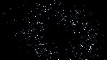 Obraz premium Perfect fire particles embers sparks on black background . Texture overlays.