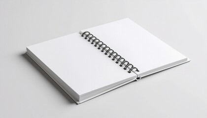 Blank Notebook Mockup Close Up Studio Detail
