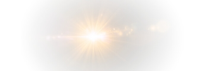 Starlight and spark effect with glowing PNG