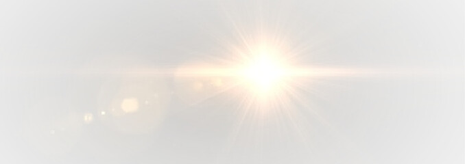 Bright light with sparkling star overlay PNG