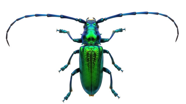 Isolated Emerald Ash Borer insect on display for a science project or reference picture