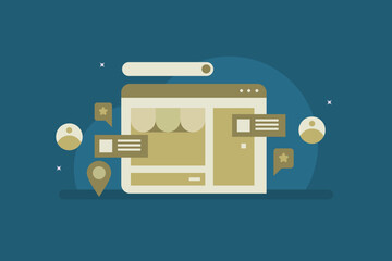 Local business get listed on search engines by creating business profile that allow customers to leave review and rating