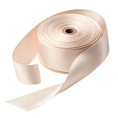 Silk Ribbon Roll Isolated on Transparent Background PNG