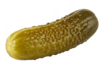 Dill pickle isolated on a transparent background cucumber pickled