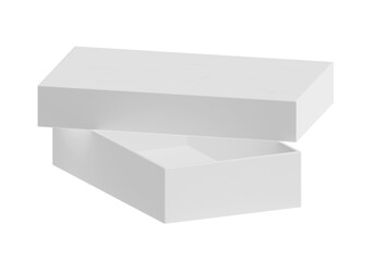 White Open Box, transparent background